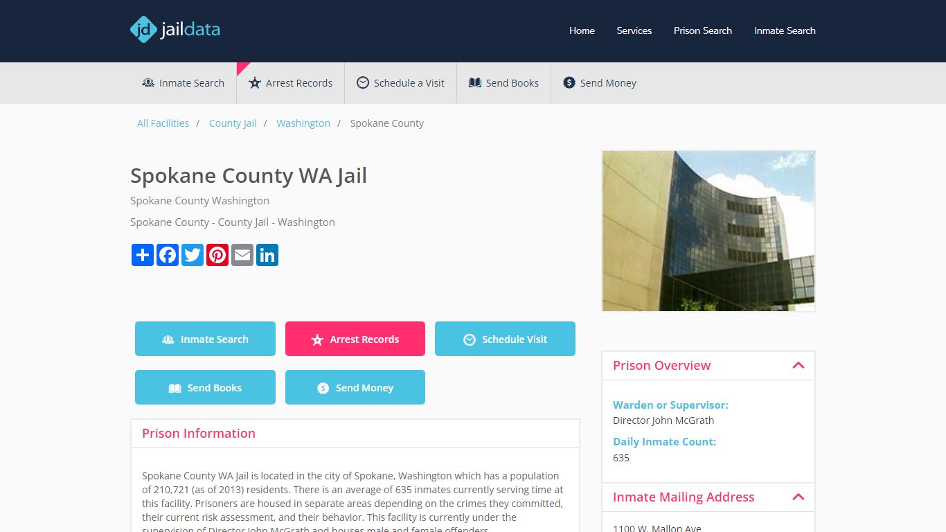 Spokane County WA Jail Inmate Search and Prisoner Info - Spokane, WA